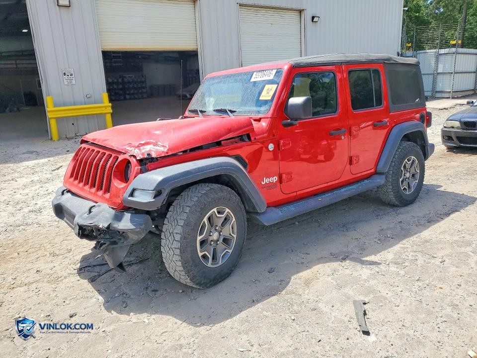 2018 JEEP WRANGLER UNLIMITED SPORT – Lot 53706446 auction photo
