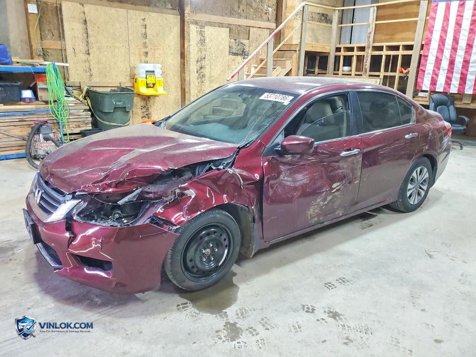 2015 HONDA ACCORD LX – Lot 53710786 auction photo
