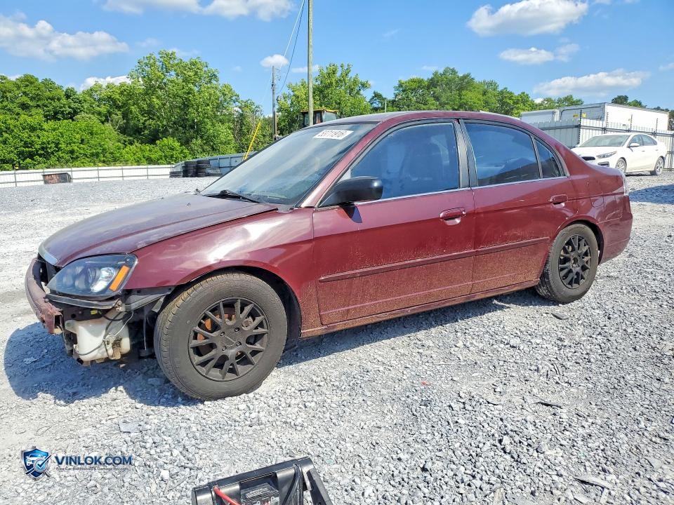 2002 HONDA CIVIC LX – Lot 53711916 auction photo