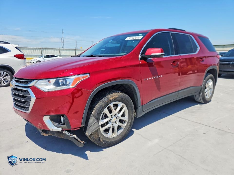 2018 CHEVROLET TRAVERSE LT – Lot 53722016 auction photo