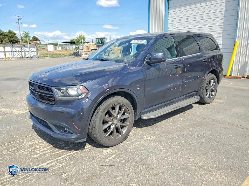 2015 DODGE DURANGO SXT – Lot 53722976 auction photo