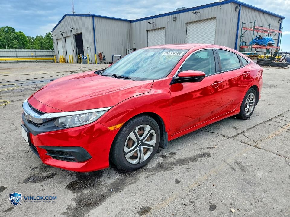 2016 HONDA CIVIC LX – Lot 53724106 auction photo