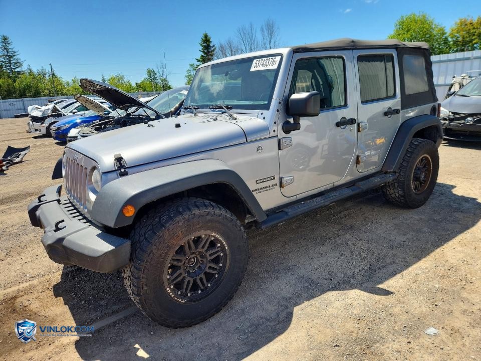 2016 JEEP WRANGLER UNLIMITED SPORT – Lot 53743376 auction photo