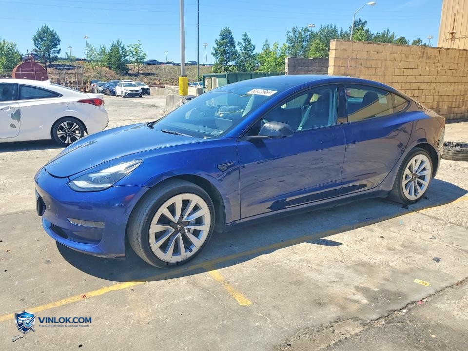 2022 TESLA MODEL 3 – Lot 53751666 auction photo