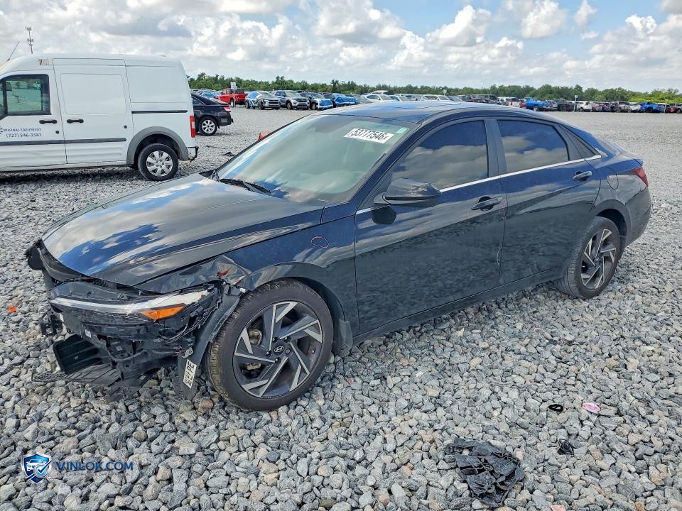 2024 HYUNDAI ELANTRA SEL – Lot 53777546 auction photo