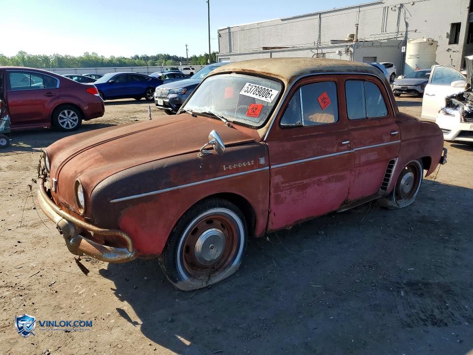 1962 RENAULT GTA – Lot 53789006 auction photo