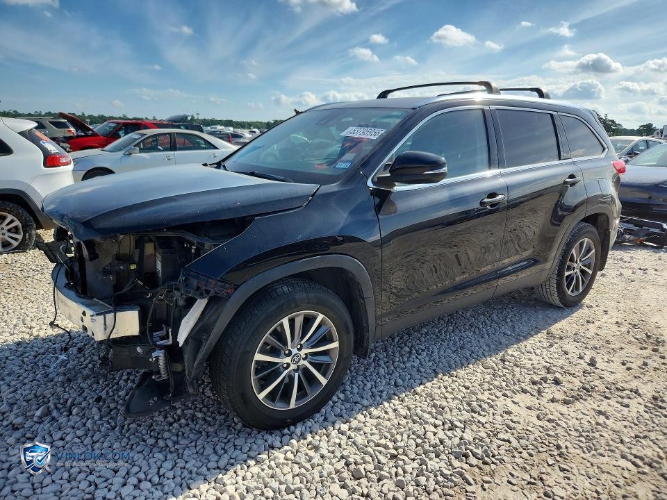 2019 TOYOTA HIGHLANDER XLE – Lot 53795956 auction photo