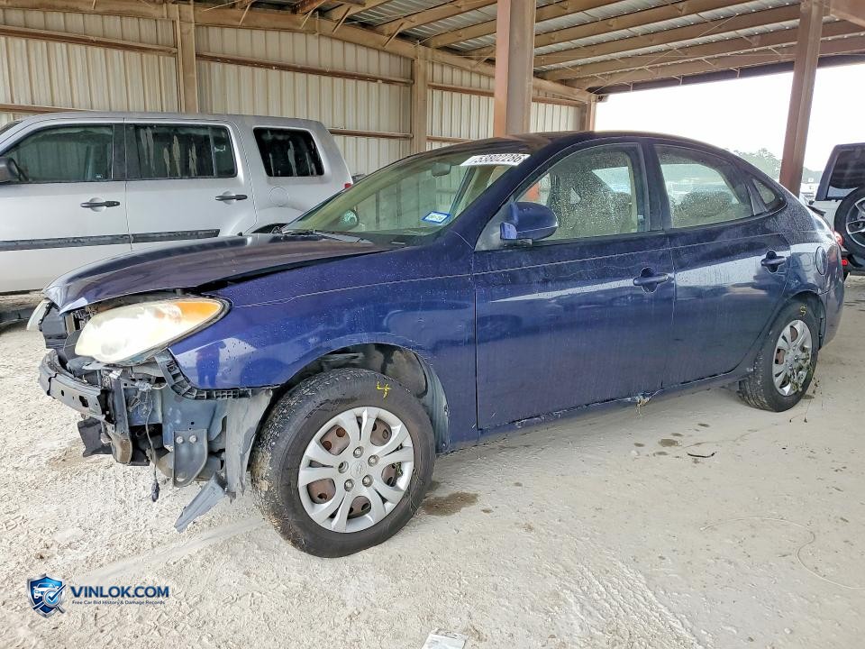 2010 HYUNDAI ELANTRA BLUE – Lot 53802286 auction photo