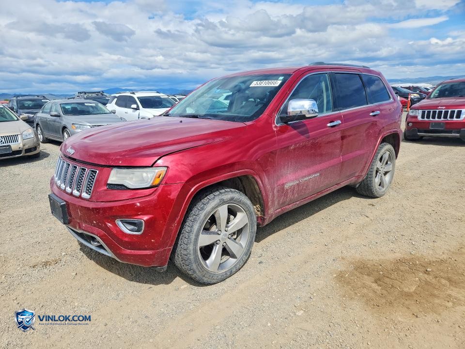 2014 JEEP GRAND CHEROKEE OVERLAND – Lot 53810666 auction photo