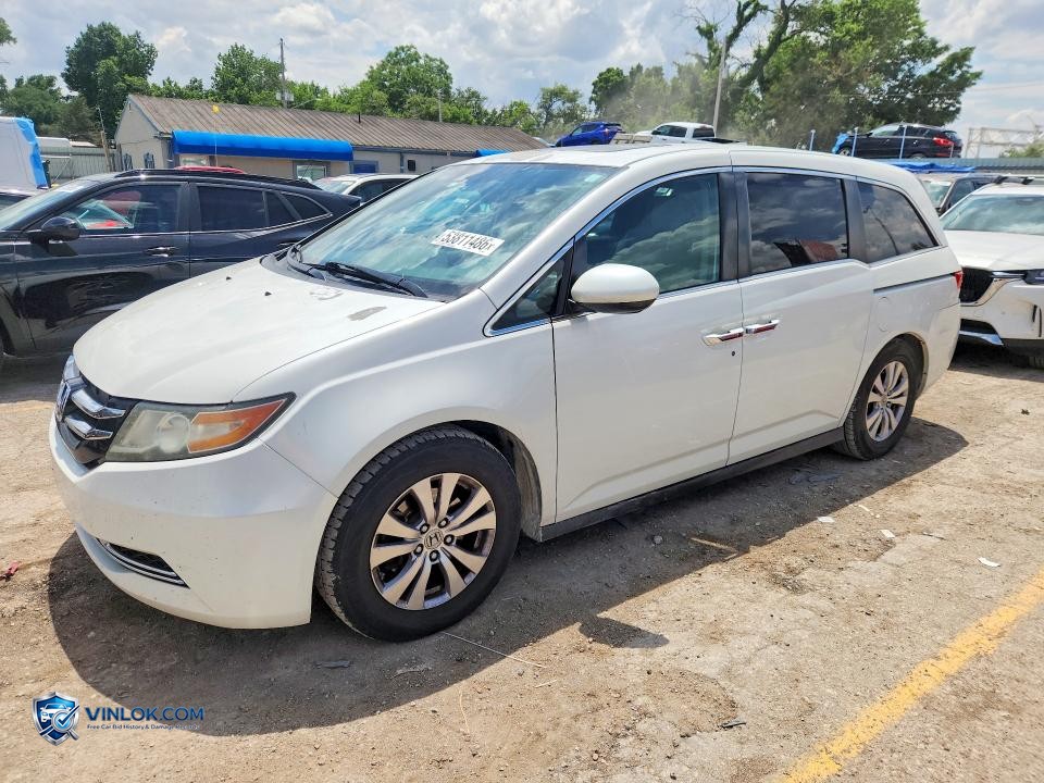 2014 HONDA ODYSSEY EXL – Lot 53811486 auction photo