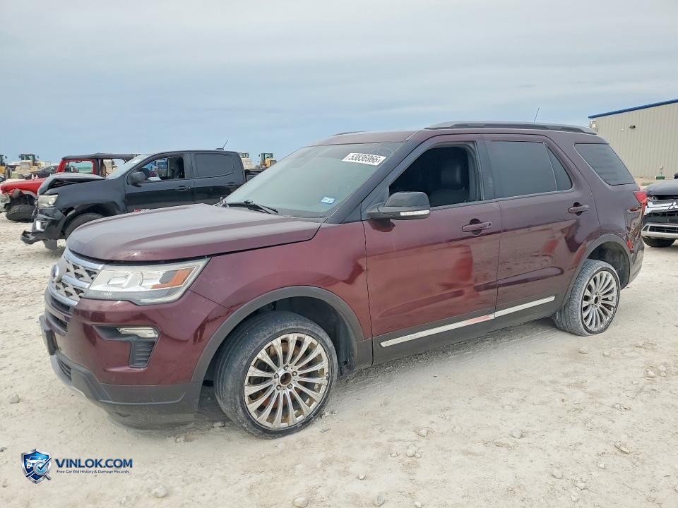 2018 FORD EXPLORER XLT – Lot 53836966 auction photo