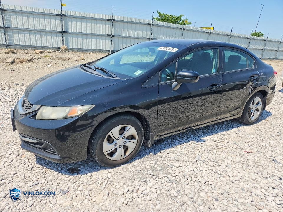 2014 HONDA CIVIC LX – Lot 53839576 auction photo