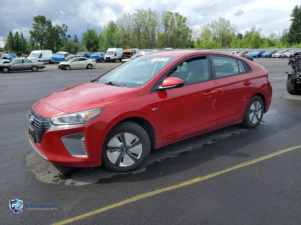 2019 HYUNDAI IONIQ BLUE – Lot 53854116 auction photo