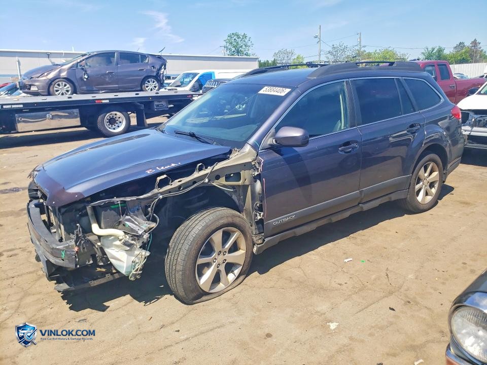 2014 SUBARU OUTBACK 2.5I LIMITED – Lot 53884406 auction photo