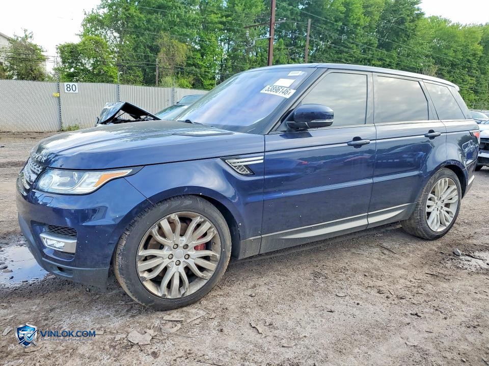 2016 LAND ROVER RANGE ROVER SPORT SC – Lot 53896146 auction photo