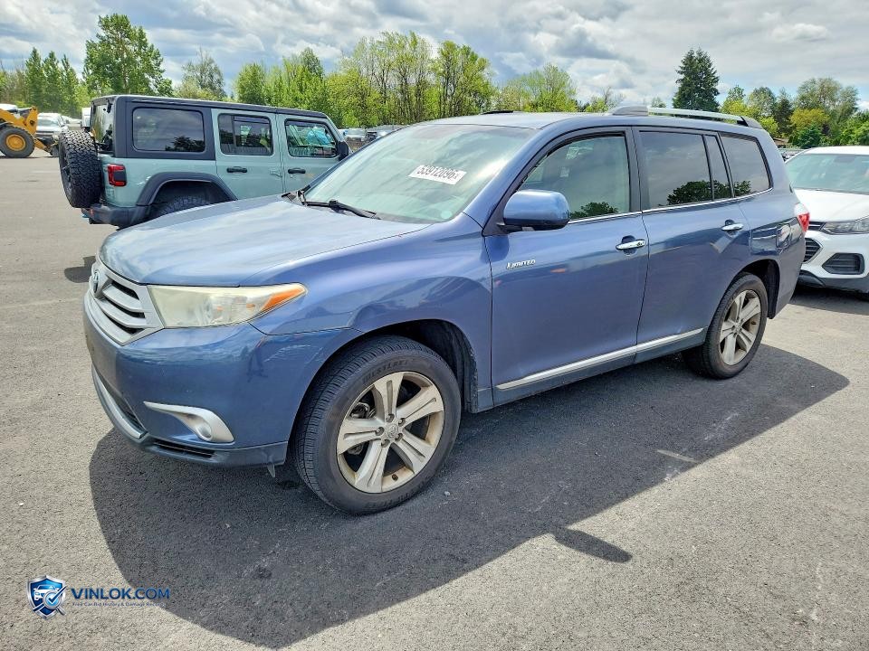 2013 TOYOTA HIGHLANDER LIMITED – Lot 53912096 auction photo