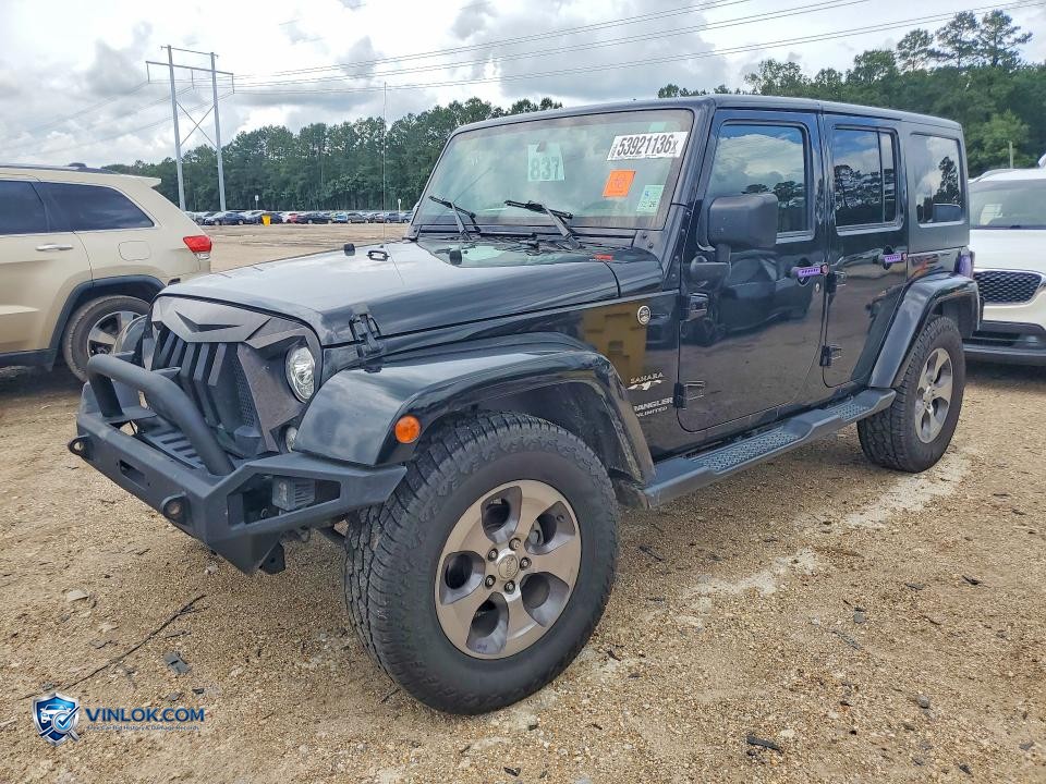 2017 JEEP WRANGLER UNLIMITED SAHARA – Lot 53921136 auction photo