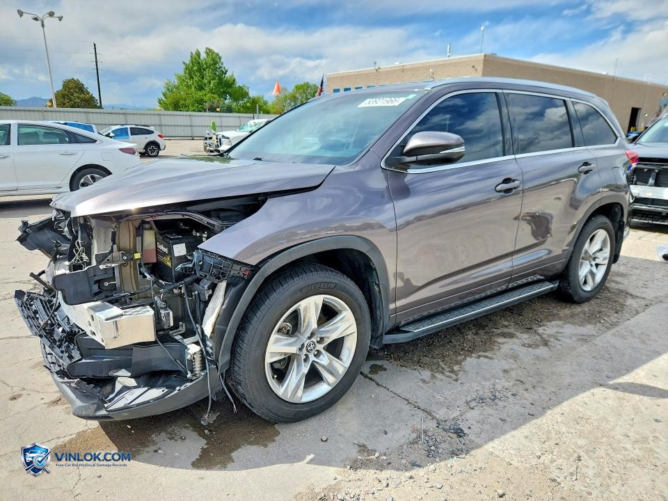 2019 TOYOTA HIGHLANDER LIMITED – Lot 53921966 auction photo