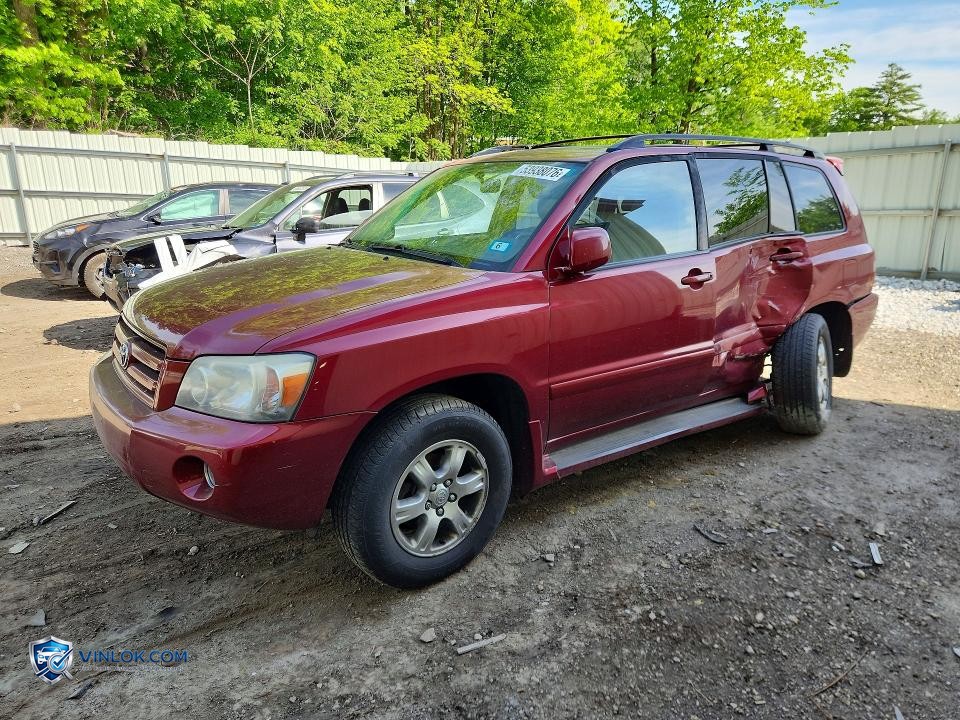 2005 TOYOTA HIGHLANDER LIMITED – Lot 53938076 auction photo