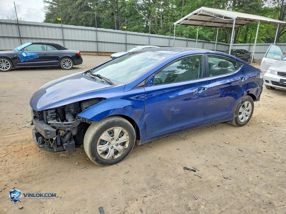 2016 HYUNDAI ELANTRA SE – Lot 53941596 auction photo