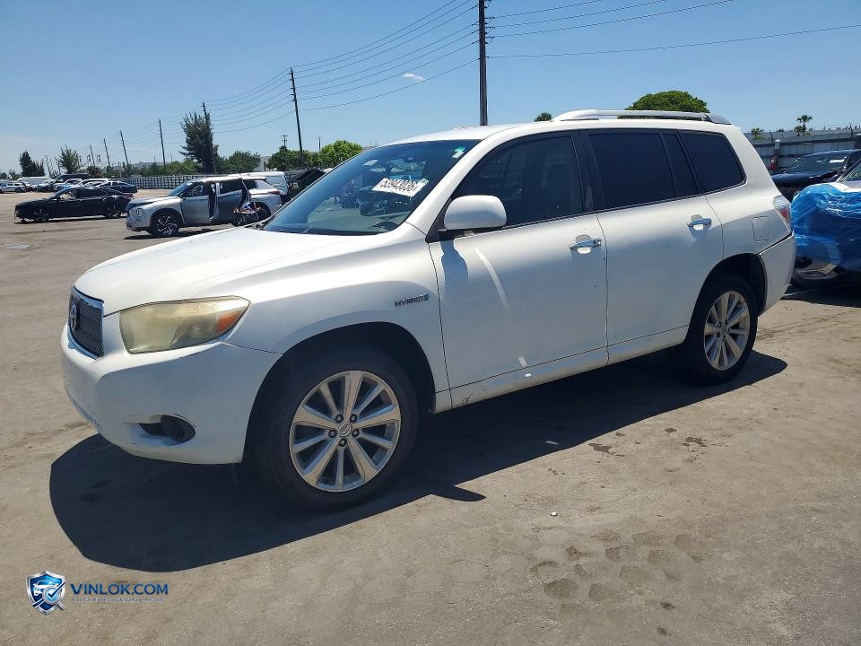 2008 TOYOTA HIGHLANDER HYBRID – Lot 53943036 auction photo