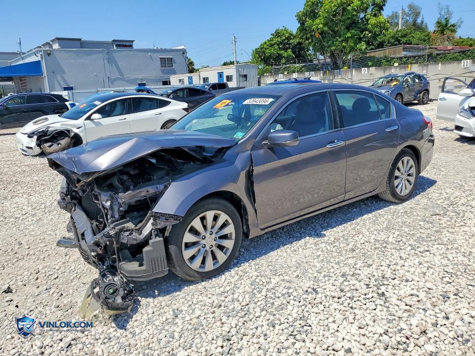 2014 HONDA ACCORD EXL – Lot 53943096 auction photo