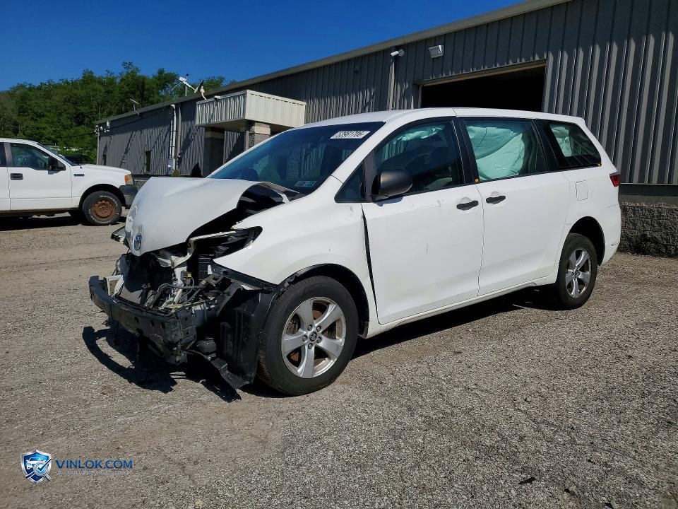 2017 TOYOTA SIENNA L 7-PASSENGER – Lot 53961706 auction photo