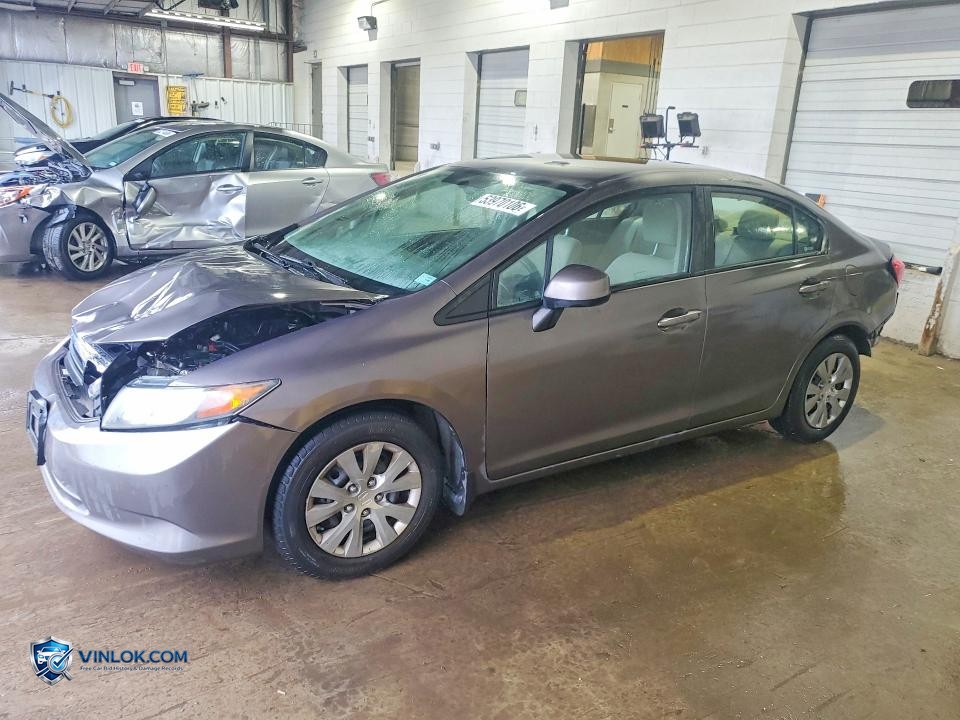 2012 HONDA CIVIC LX – Lot 53970106 auction photo