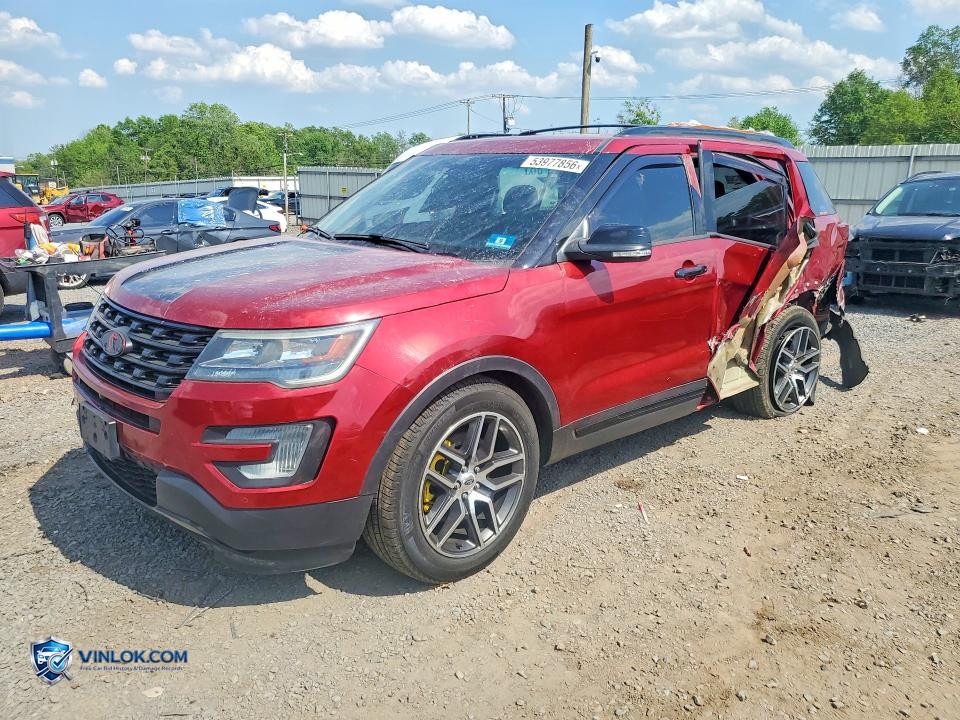 2016 FORD EXPLORER SPORT – Lot 53977856 auction photo