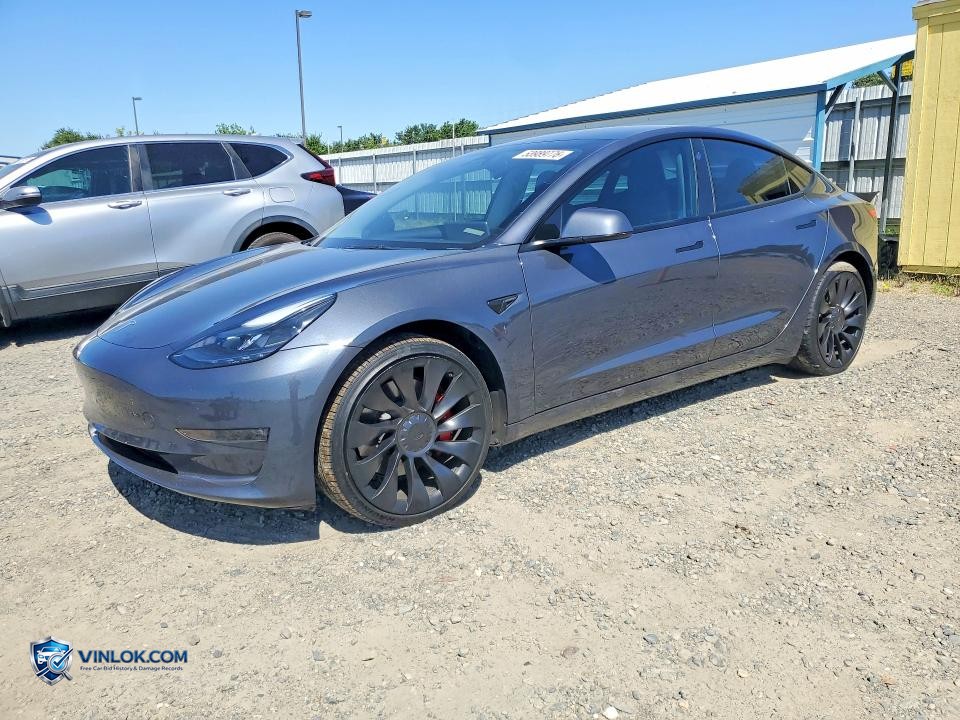 2023 TESLA MODEL 3 – Lot 53989776 auction photo
