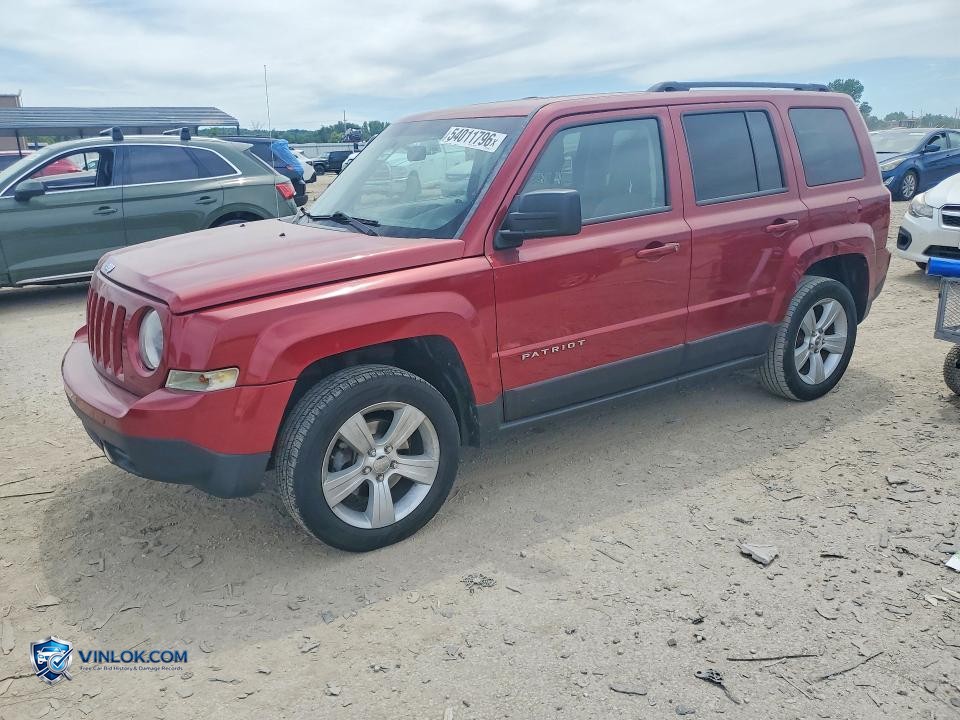 2014 JEEP PATRIOT LATITUDE – Lot 54011796 auction photo