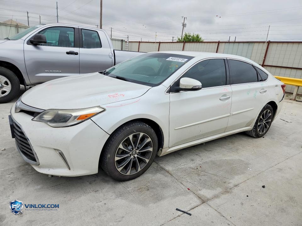 2016 TOYOTA AVALON XLE – Lot 54023276 auction photo