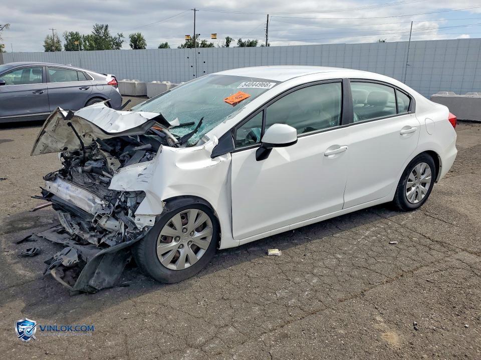 2012 HONDA CIVIC LX – Lot 54044966 auction photo