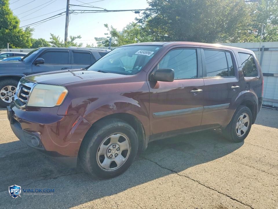 2014 HONDA PILOT LX – Lot 54048986 auction photo