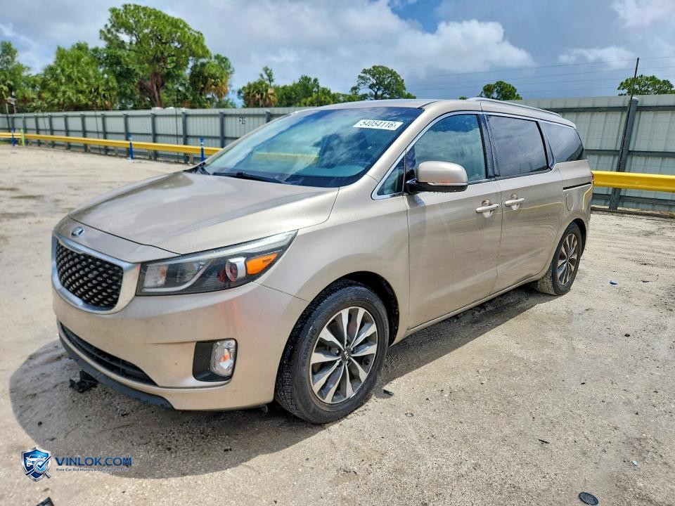 2015 KIA SEDONA SX – Lot 54054116 auction photo