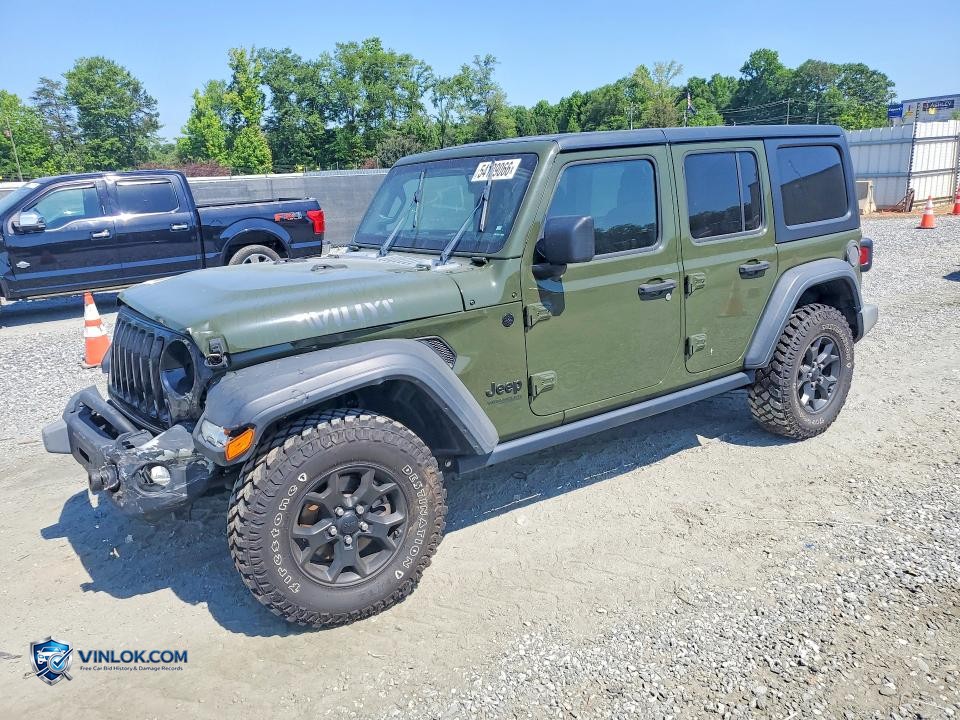 2021 JEEP WRANGLER UNLIMITED SPORT – Lot 54139066 auction photo