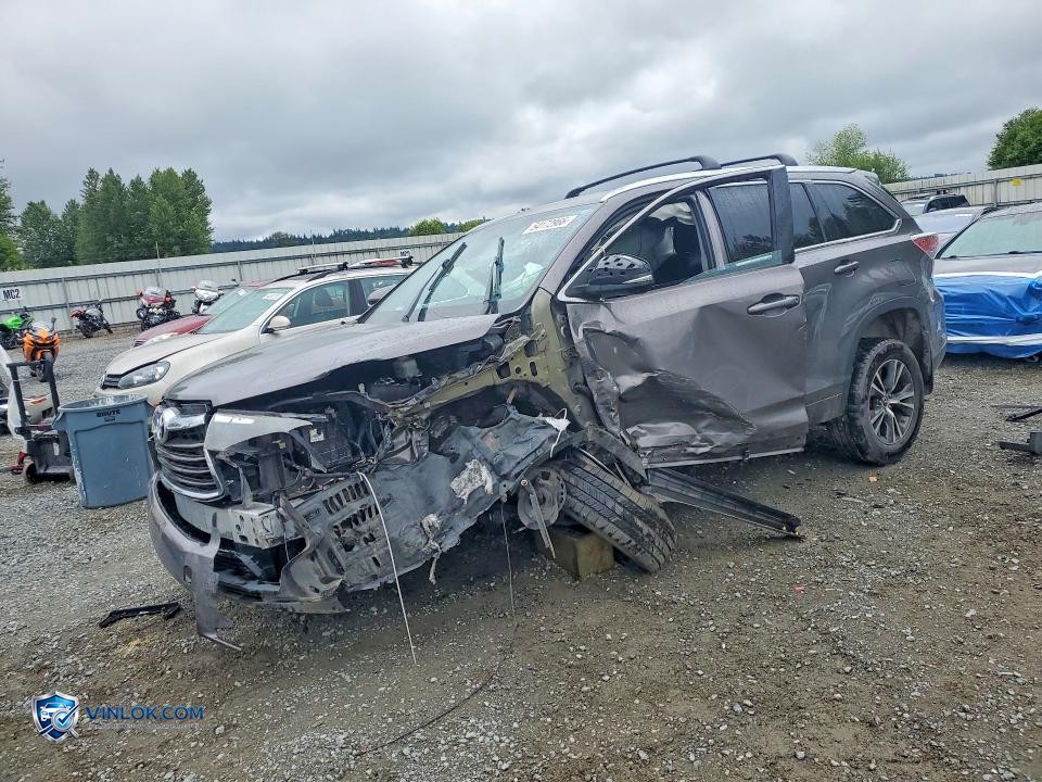 2016 TOYOTA HIGHLANDER XLE – Lot 54172966 auction photo