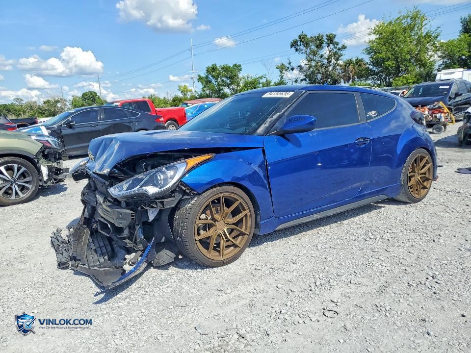 2017 HYUNDAI VELOSTER TURBO – Lot 54185636 auction photo