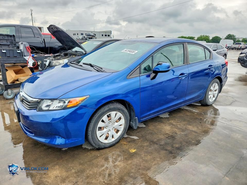 2012 HONDA CIVIC LX – Lot 54194656 auction photo
