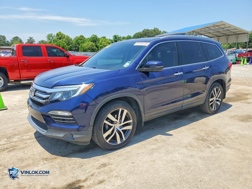 2016 HONDA PILOT ELITE – Lot 54195126 auction photo