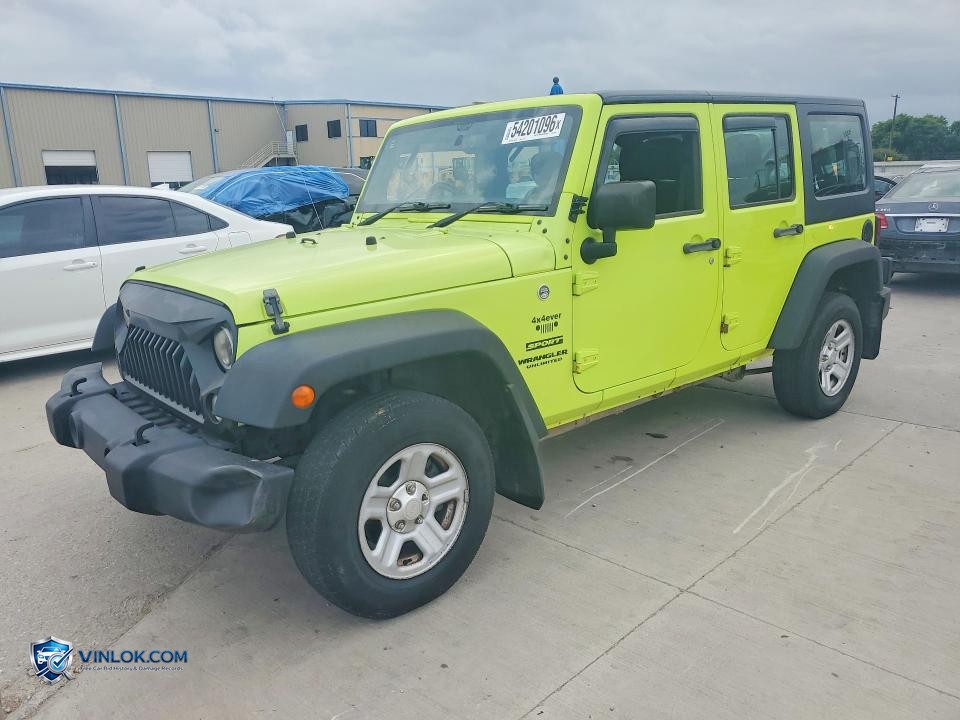 2016 JEEP WRANGLER UNLIMITED SPORT – Lot 54201096 auction photo