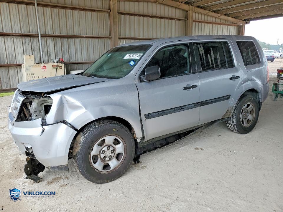 2011 HONDA PILOT LX – Lot 54202146 auction photo