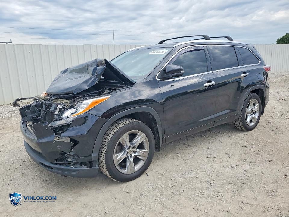 2014 TOYOTA HIGHLANDER LIMITED – Lot 54208346 auction photo