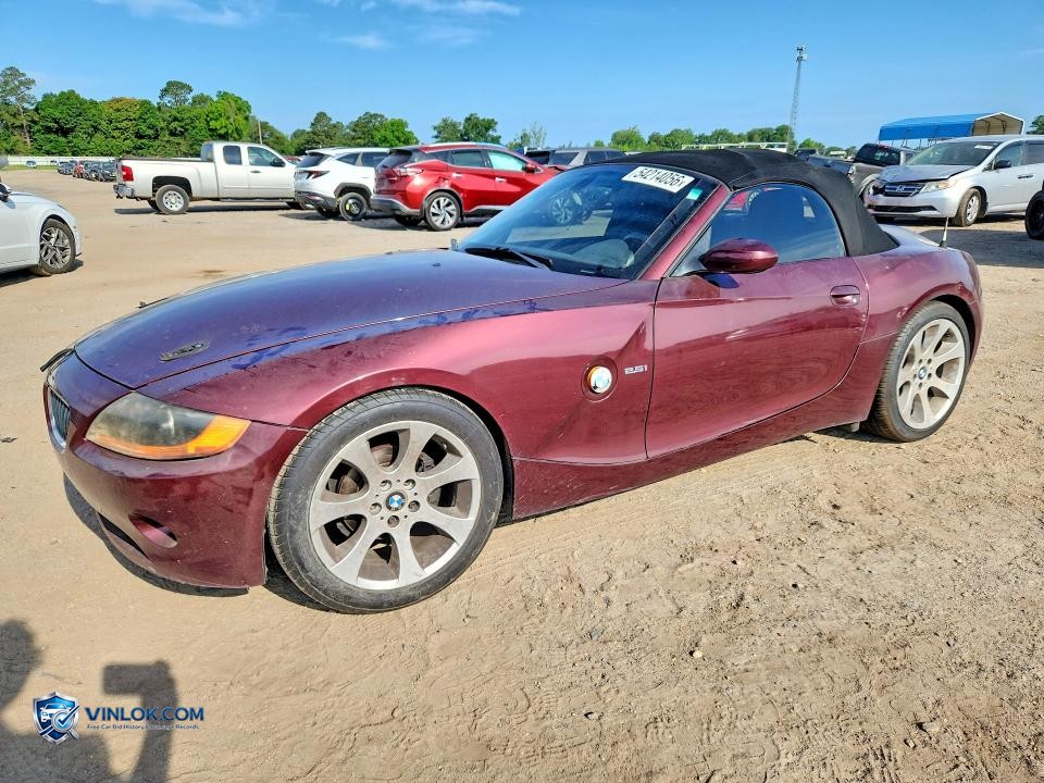 2003 BMW Z4 2.5 – Lot 54214056 auction photo
