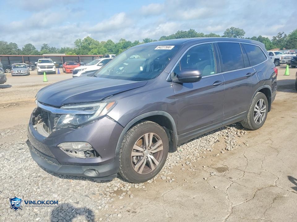2017 HONDA PILOT EXL – Lot 54227566 auction photo