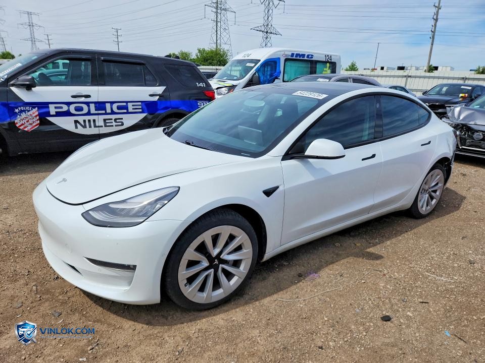 2021 TESLA MODEL 3 – Lot 54229126 auction photo