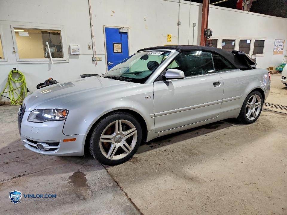 2007 AUDI A4 2.0T CABRIOLET QUATTRO – Lot 54240276 auction photo
