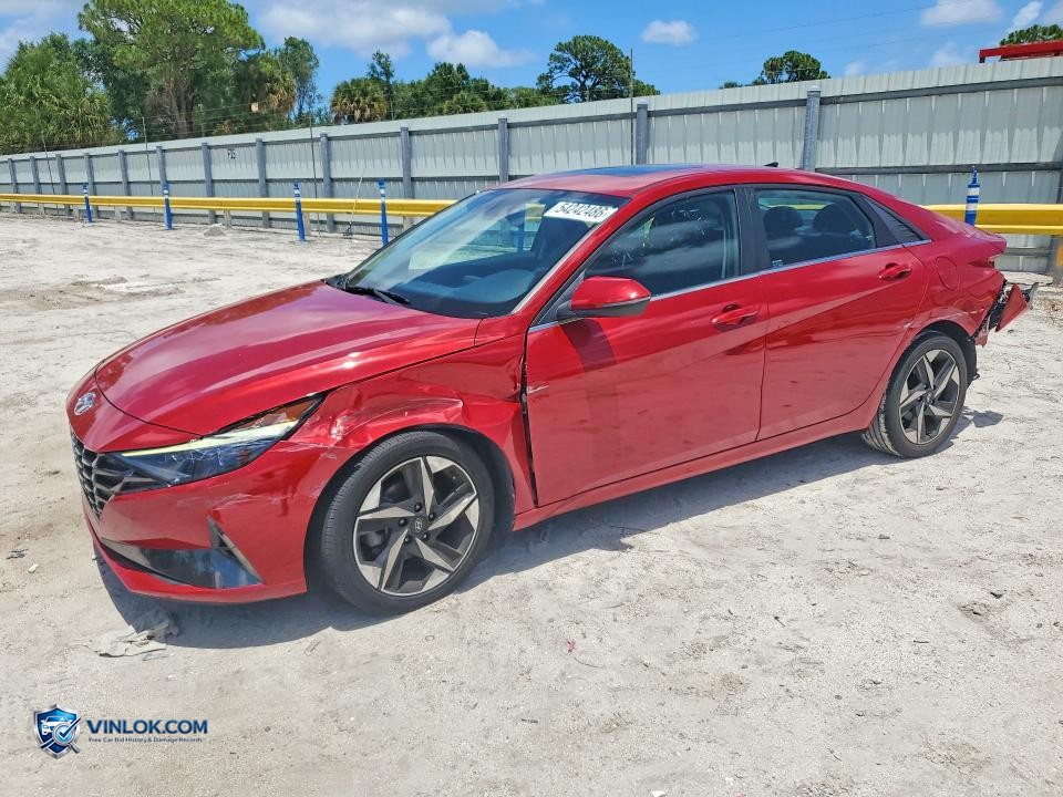 2022 HYUNDAI ELANTRA LIMITED – Lot 54242486 auction photo