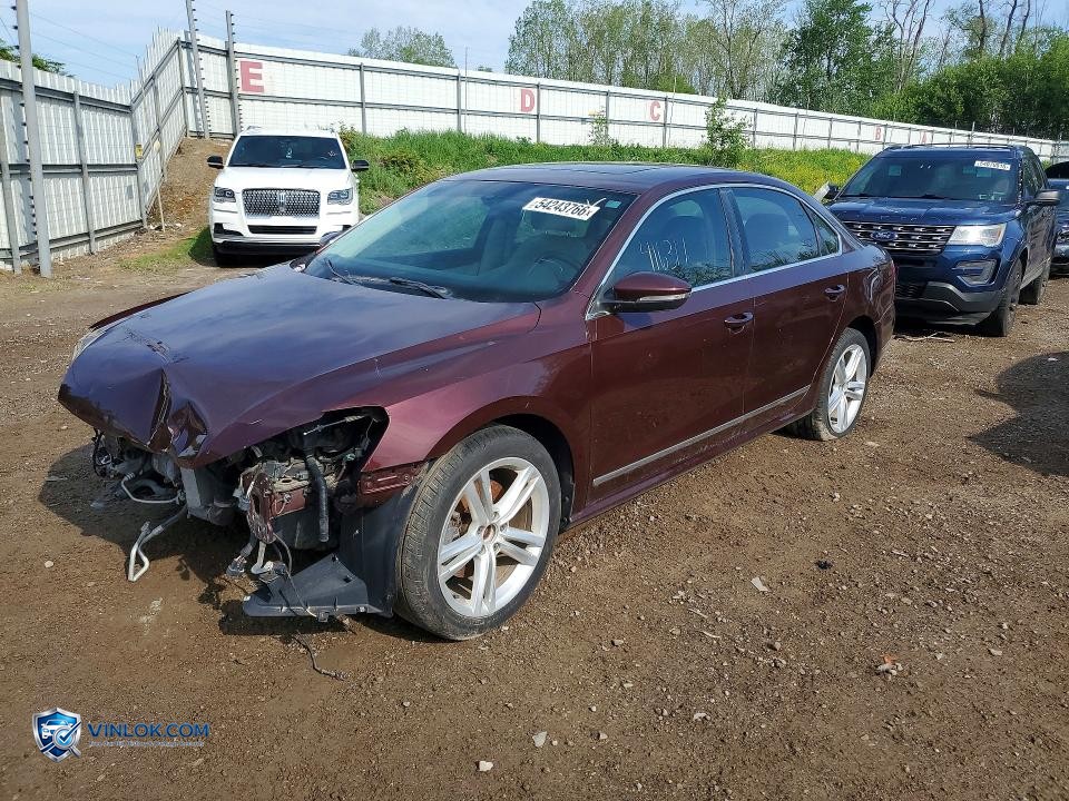 2012 VOLKSWAGEN PASSAT SEL – Lot 54243766 auction photo