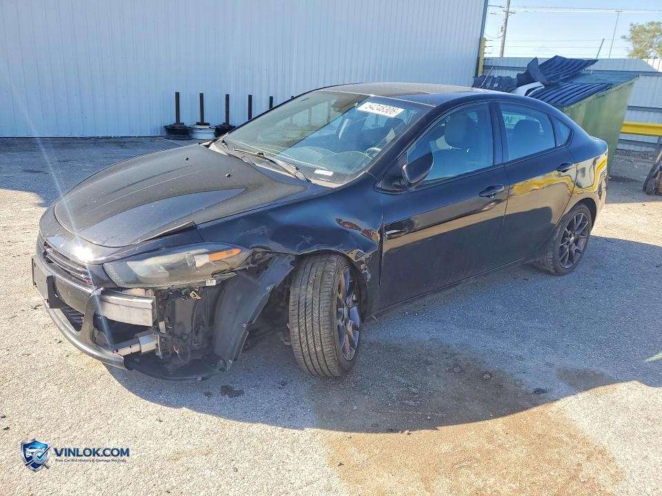 2016 DODGE DART SXT – Lot 54248306 auction photo
